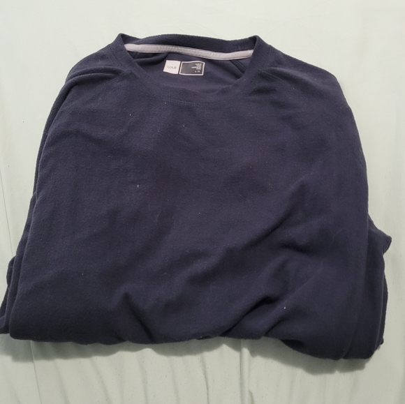 Lole Comfy Charcoal Fleece Shirt, Size L - Picture 2 of 5